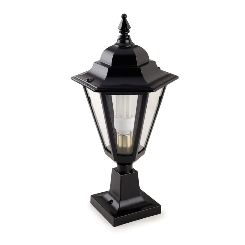 Lampadaire sur le mur noir - Pas cher
