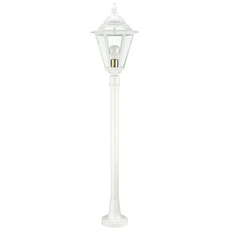 Lampadaire 1 l. Blanc (257-1-Mb) - Pas cher