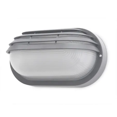 Plafond FAR IP44 60W E27 Gris - Pas cher