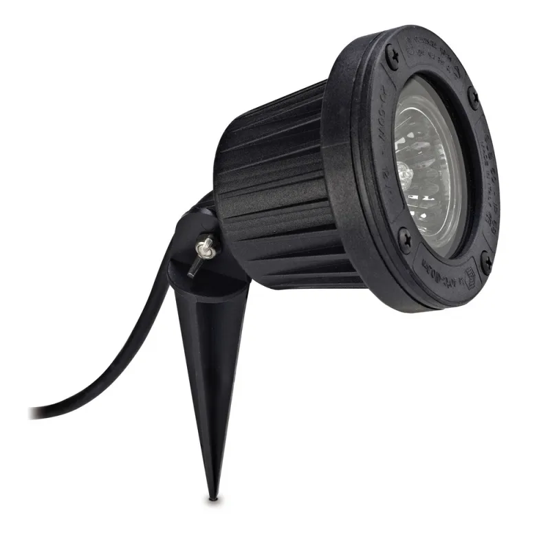 Projecteur FOCUS IP68 50W GU5,3 Sans transformateur Noir - Pas cher