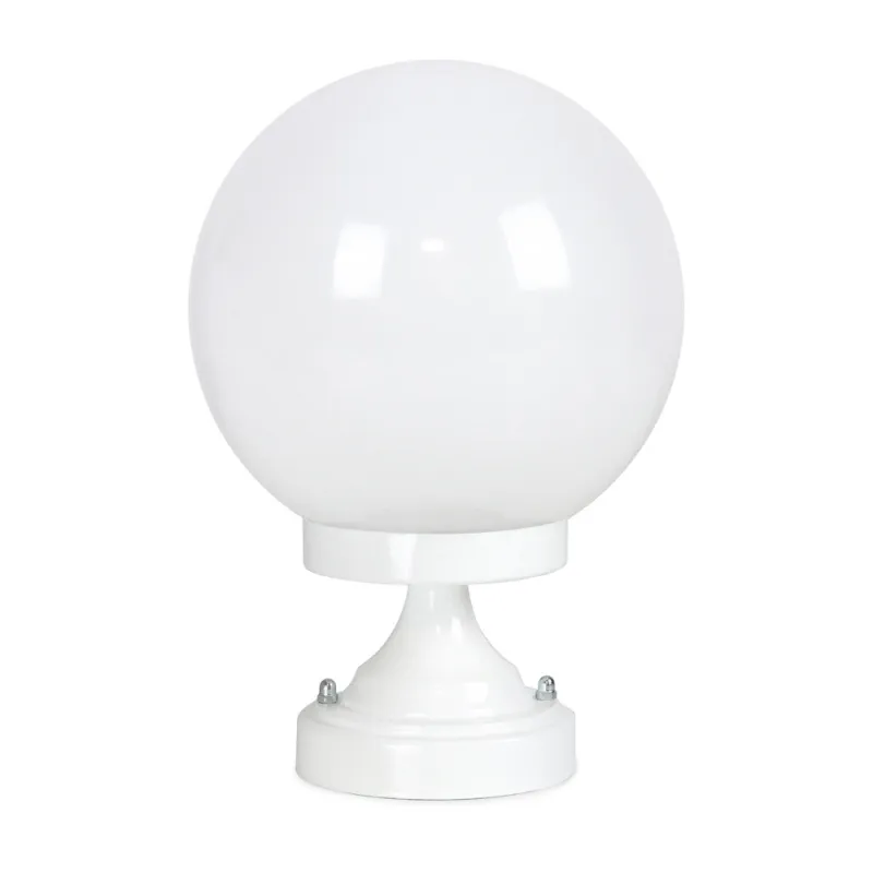 Sur le mur ballon blanc - PasBorne boule Sur poteau ballon blanc 20cm cher