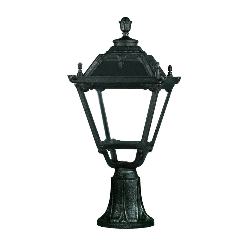 Lampadaire sur le mur noir - Pas cher