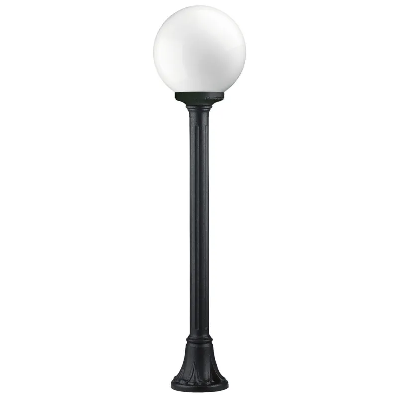 Lampadaire 1L. INDURA GLOBO IP55 E27 Noir - Pas cher
