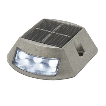 Luminaire solaire INTI 3 led indicateur gris - Pas cher