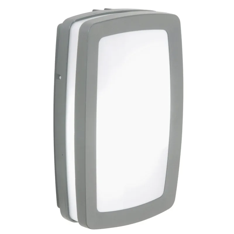 Plafond KIRA rect. IP54 E27 2x20W Gr. - Pas cher