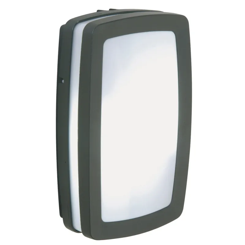 Plafond rect. KIRA IP54 E27 2x20W Antr. - Pas cher