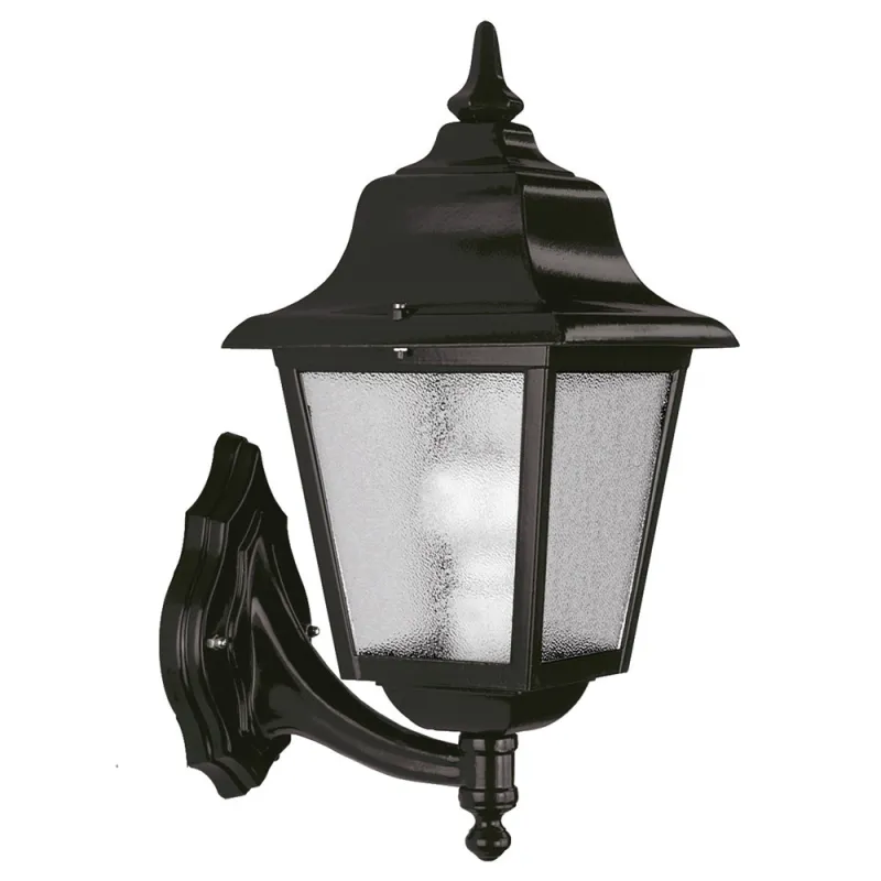 Apl. ROB IP43 70W E27 verre mat. Noir - Pas cher