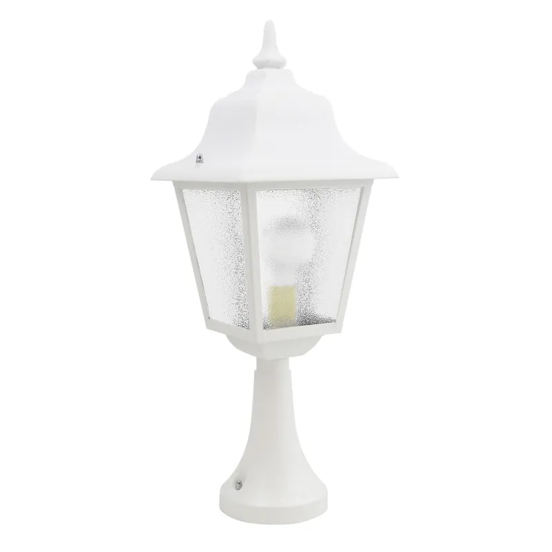 Borne ROB IP43 70W E27 Bl. cri.mat. - Pas cher
