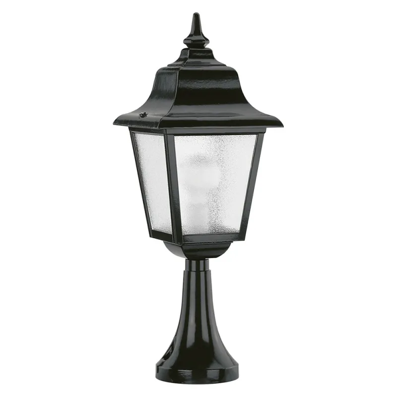 Borne ROB IP43 70W E27 Noir cri.mat. - Pas cher