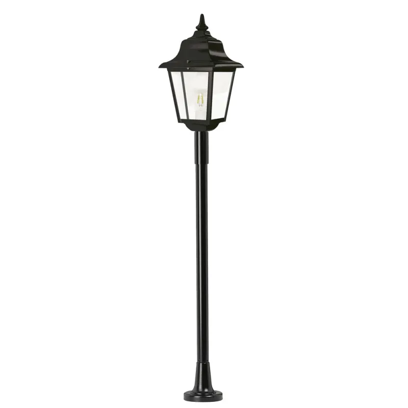 Borne ROB IP43 70W E27 Noir cri .trans. - Pas cher