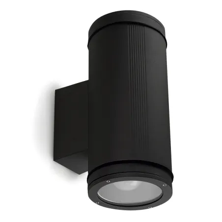 Plafond TRAMUNTANA IP65 E27 2x100W Noir - Pas cher