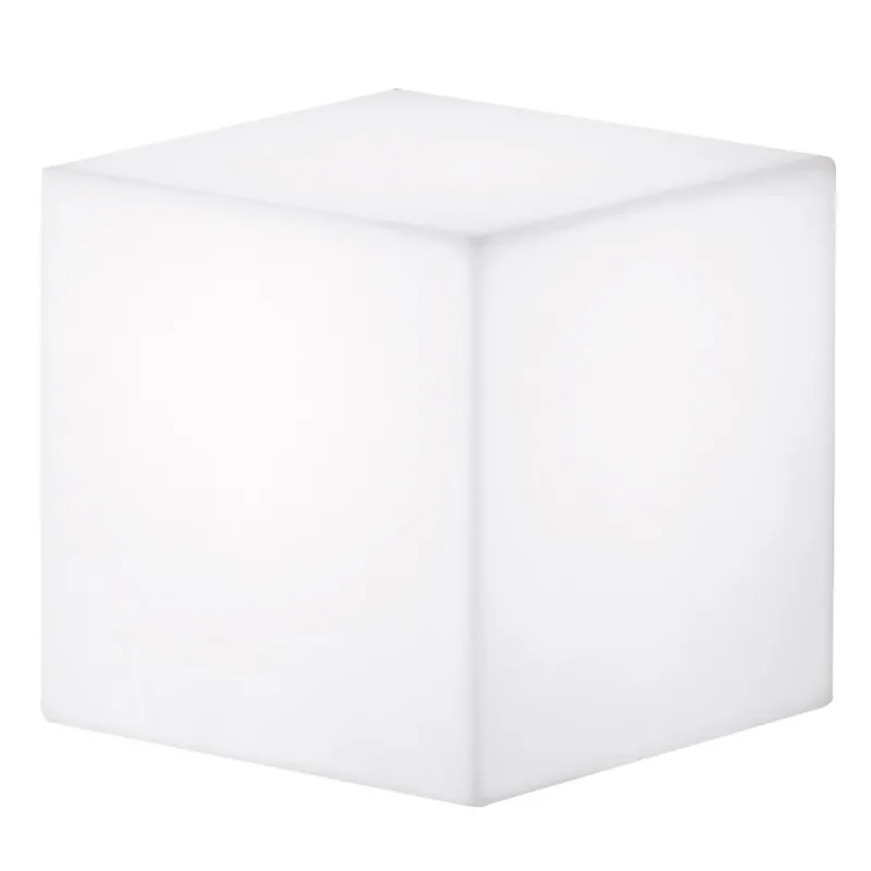 Luminaire BLOCK IP55 E27 33W 30x30cm Blanc - Pas cher