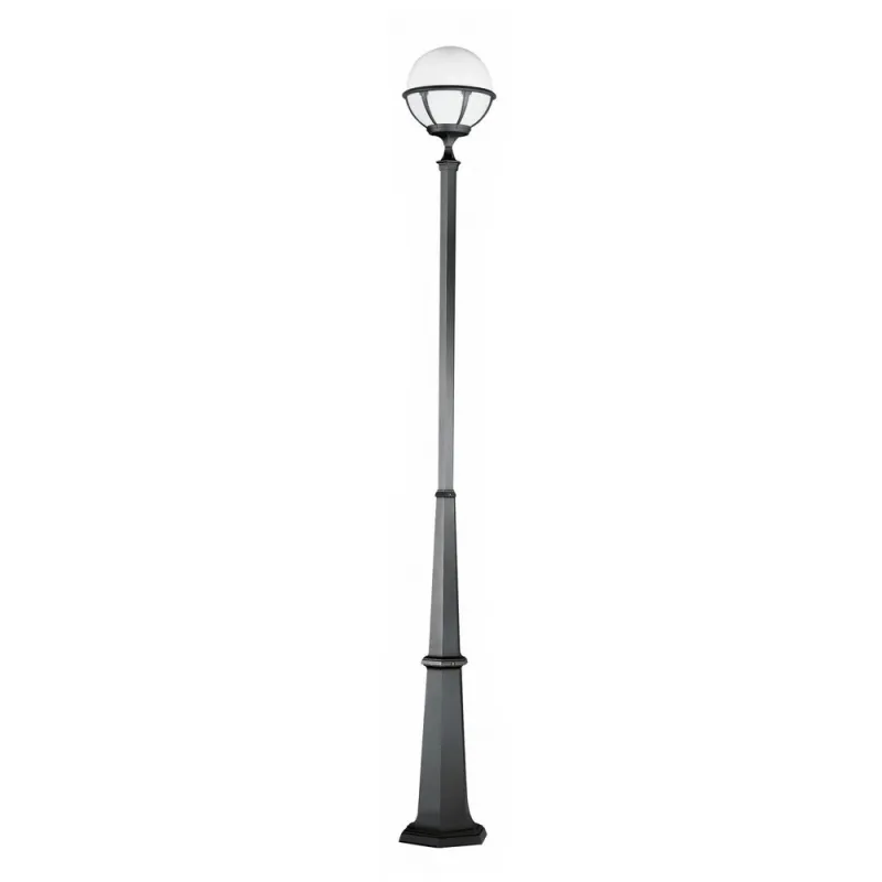 Colonne ROUND 1cab IP44 E27 anthracite - Pas cher