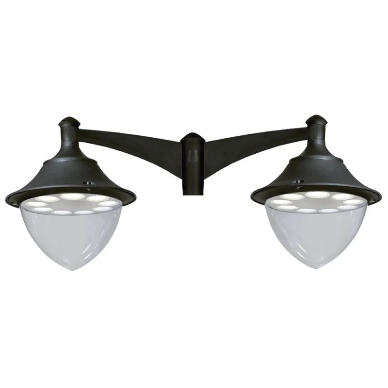 Tête  2L. GUNTHER Ø48 IP65 GX53 Noir - Pas cher