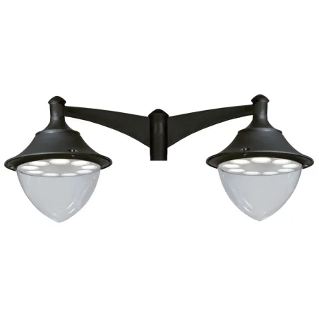 Tête  2L. GUNTHER Ø48 IP65 GX53 Noir - Pas cher