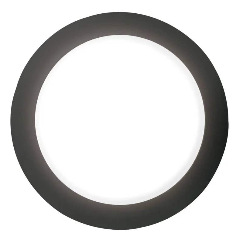 Plafond PIRO IP66 GX53 27,5 cm Noir - Pas cher