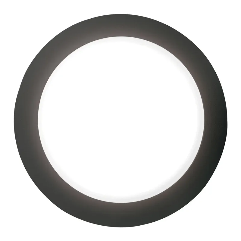 Plafond PIRO IP66 GX53 35cm Noir - Pas cher