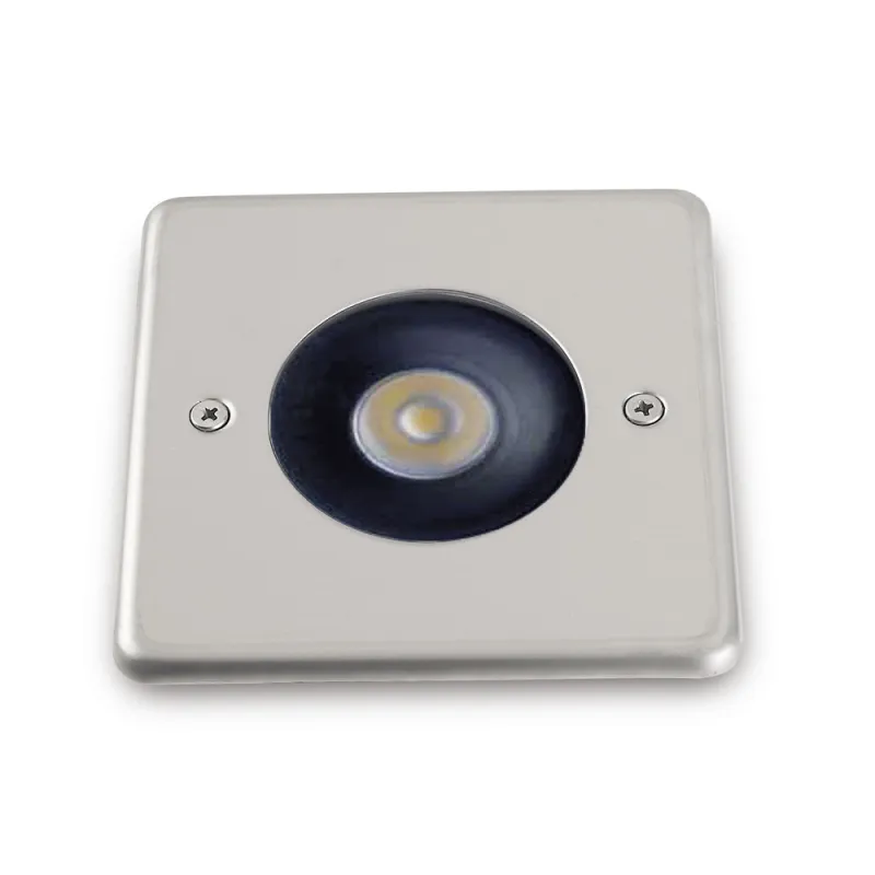 Encastré ICAZA IP67 LED 4,3W 400lm 3K Acier inoxydable carré - Pas ...