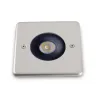 Encastré ICAZA IP67 LED 4,3W 400lm 3K Acier inoxydable carré - Pas ...