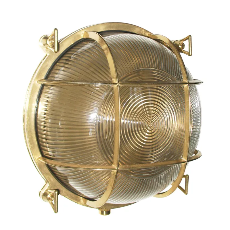 Apl. OTTONE IP54 E27 rond laiton - Pas cher