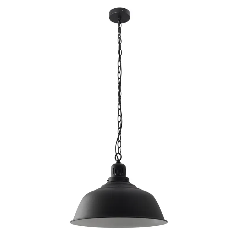 Suspension VINTAGE E27 60W Noir / gris - Pas cher