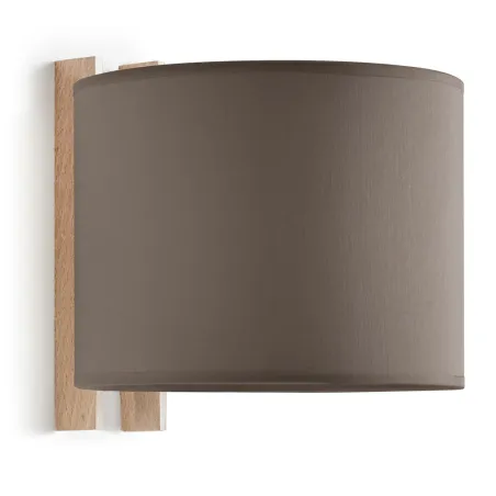 Apliq. WOOD IP20  E27 (Ø45) máx. 40W Cotton Earth - Pas cher