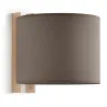 Apliq. WOOD IP20  E27 (Ø45) máx. 40W Cotton Earth - Pas cher