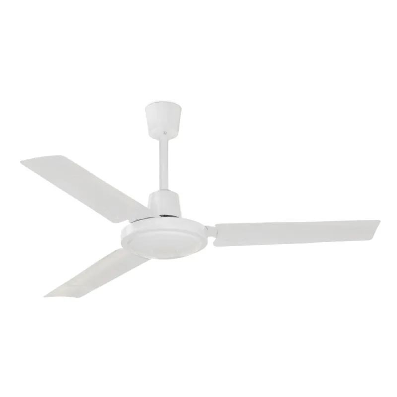 Ventilateur FUJIL sans lumière IP20 Ø120cm Blanc - Pas cher