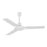 Ventilateur FUJIL sans lumière IP20 Ø120cm Blanc - Pas cher