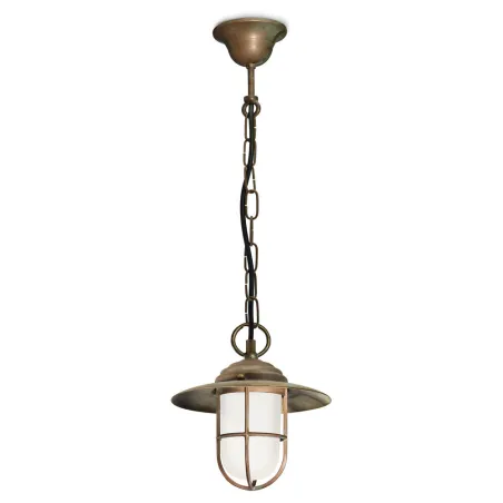 Pendant GRASS  IP44 E27 Laiton vieilli - Pas cher