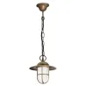 Pendant GRASS  IP44 E27 Laiton vieilli - Pas cher