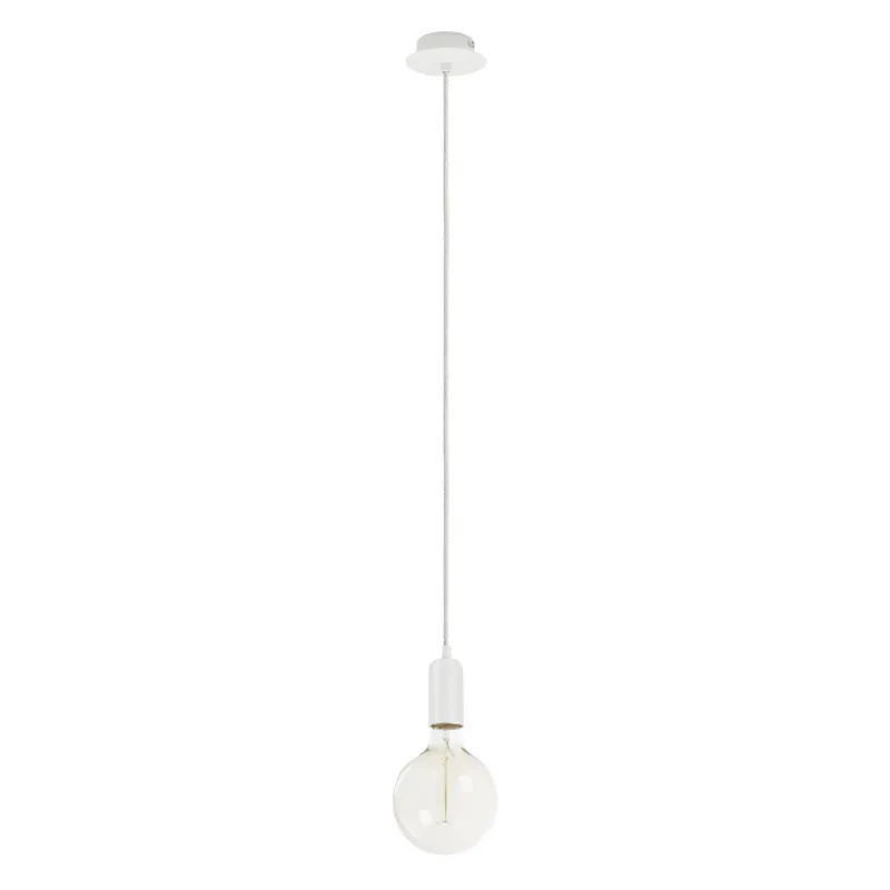 Suspension A TU ESTILO IP20 E27 60W Blanc - Pas cher