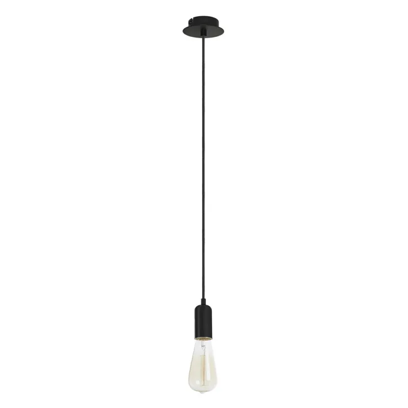 Suspension A TU ESTILO IP20 E27 60W Noir - Pas cher