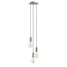 Suspension  A TU ESTILO IP20 3xE27 60W crom - Pas cher
