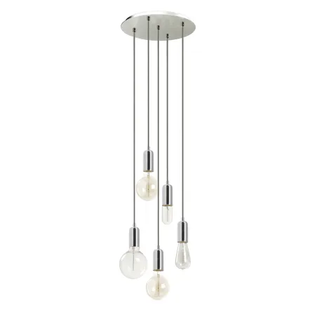 Suspension A TU ESTILO IP20 5xE27 60W crom - Pas cher