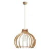 Suspension  CUSKA IP20 E27 60W Bois hêtre - Pas cher