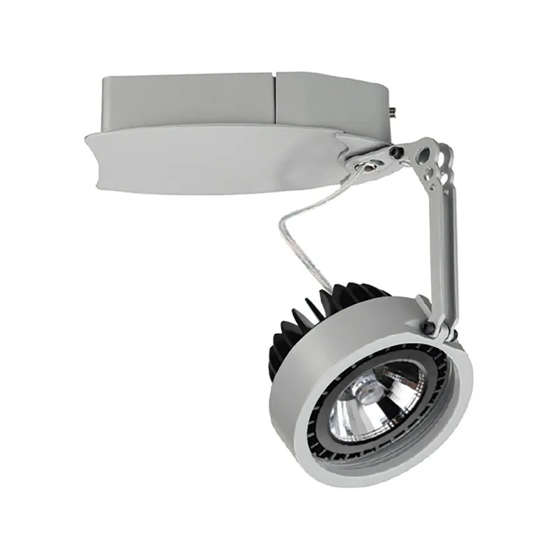 HAITI Projecteur bas LED AR111 1x25W 4000K Gr - Pas cher
