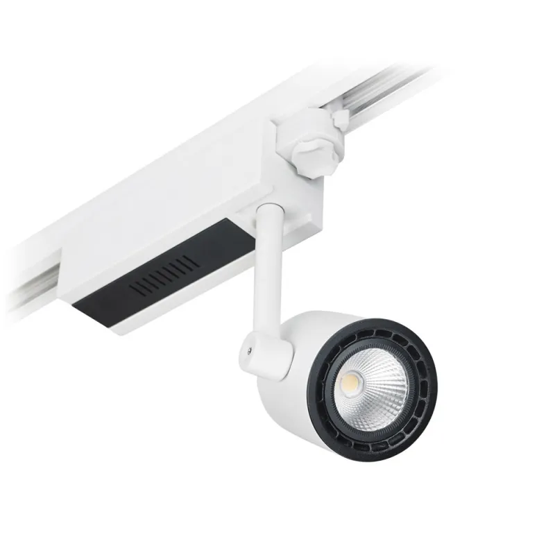 PROTEUS Projecteur Rail LED 3000K 1000Lm Blanc - Pas cher