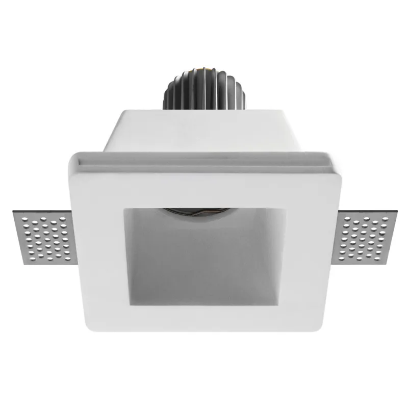 Encastré plâtre LEN GU10 MR16 50W Blanc - Pas cher