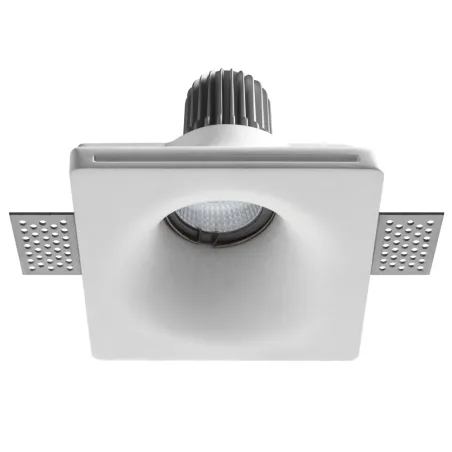 Encastré plâtre LEN GU10 MR16 50W Blanc - Pas cher