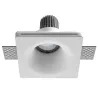 Encastré plâtre LEN GU10 MR16 50W Blanc - Pas cher