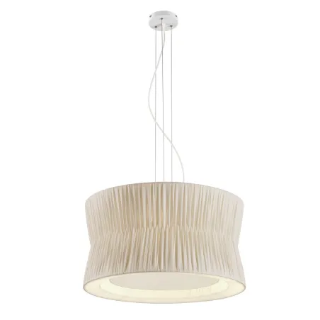 Suspension CORA IP20 3x E27 máx. 60W Ribbon Wrapped beige - Pas cher