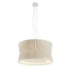 Suspension CORA IP20 3x E27 máx. 60W Ribbon Wrapped beige - Pas cher
