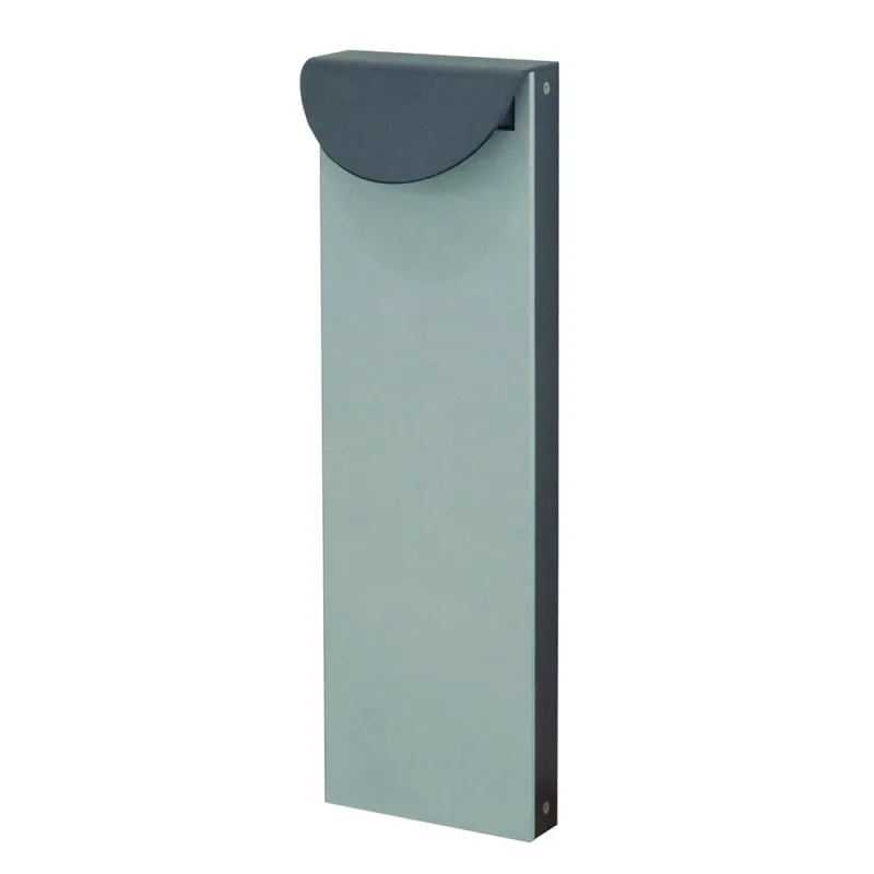 Borne LED 60cm 8,5W 3000K Gris. Neolith Phedra Satin - Pas cher
