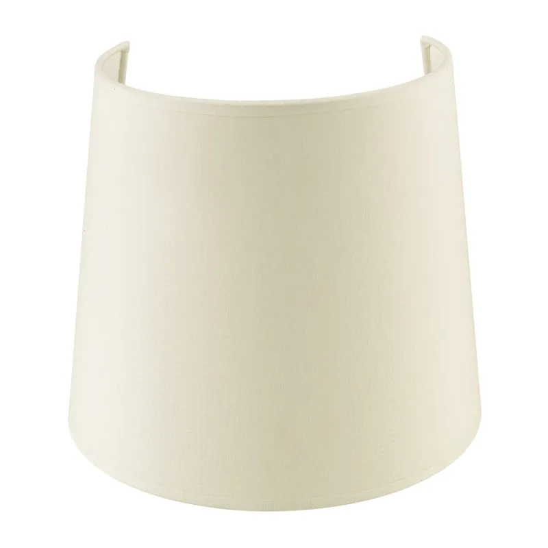 Abat-jour conique 21 cm cotton beige - Pas cher