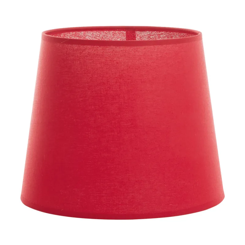 Abat-jour A TU ESTILO cotton rouge Ø19CM - Pas cher