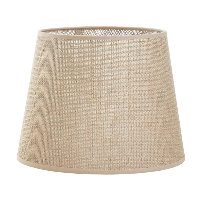 Abat-jour A TU ESTILO yute beige Ø19CM - Pas cher