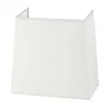 Abat-jour Plafond pyramidal 22cm cotton Blanc - Pas cher