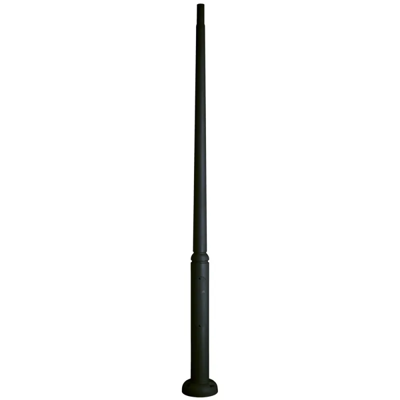 Colonne de résine lisse 300 cms. C/Reg. Noir. - Pas cher