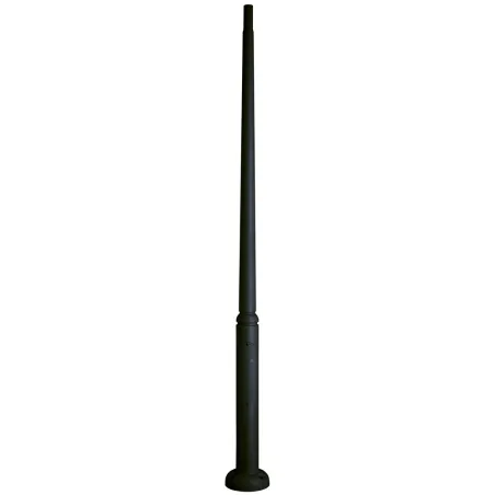 Colonne de résine lisse 300 cms. C/Reg. Noir. - Pas cher